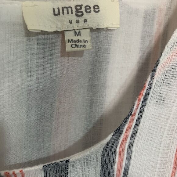 Umgee Mini Dress Size Medium Ruffle Sleeve Layered Modern Sun-Baked Neutrals - Picture 3 of 6